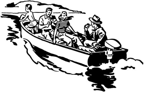 Катание на лодке — стоковый вектор