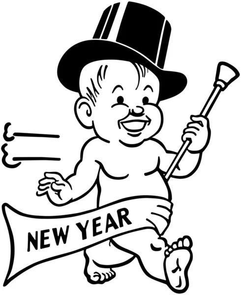 New Year 's Baby — стоковый вектор