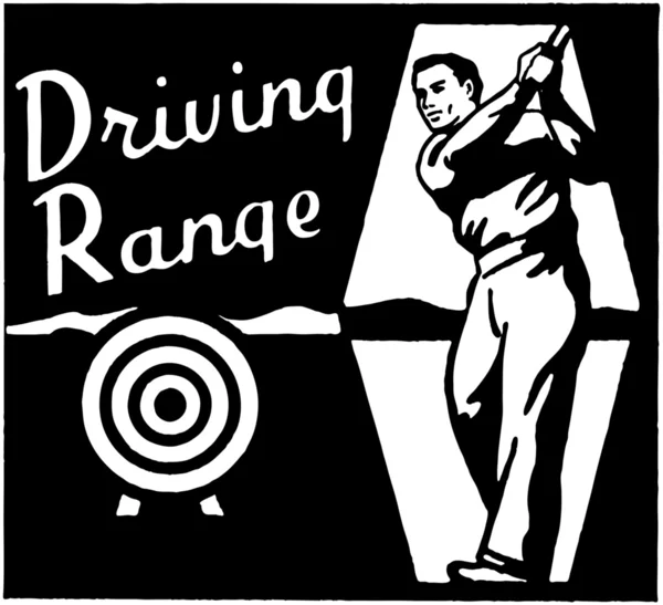 Driving Range — Stock Vector