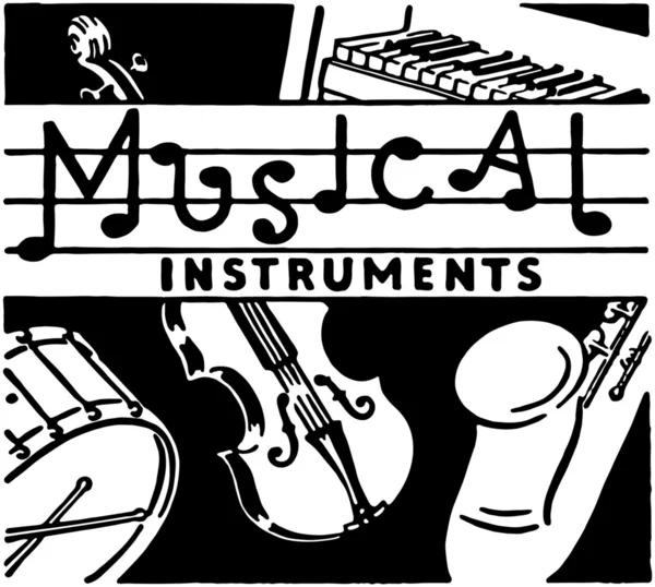 Musical Instruments — Stock Vector