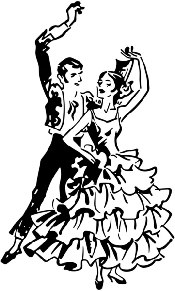 Tancerze flamenco — Wektor stockowy