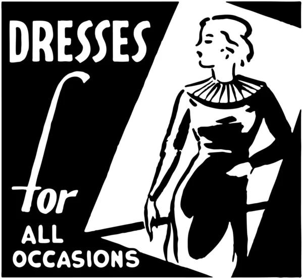 Vestidos para todas las ocasiones — Archivo Imágenes Vectoriales