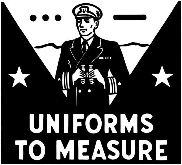 Uniforms To Measure — Stock Vector