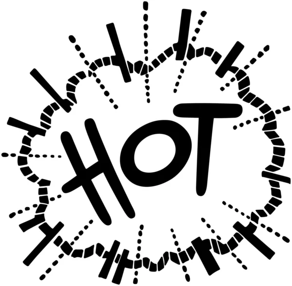 Hot Exploding Header — Stock Vector