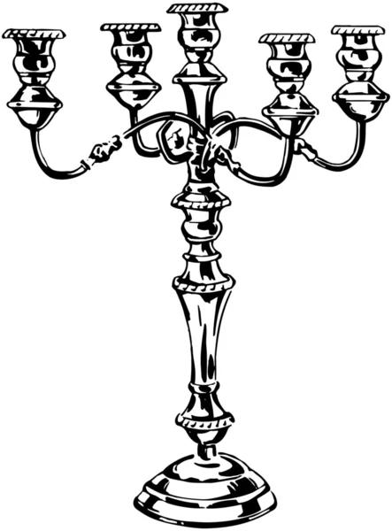 銀の燭台 — ストックベクタ