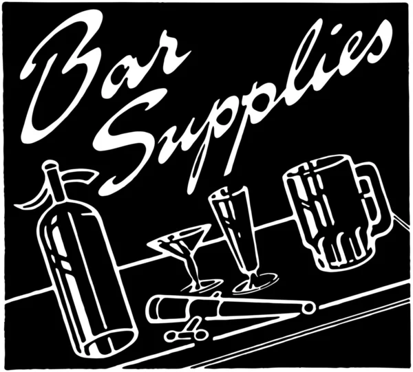 Bar Supplies — Stock Vector