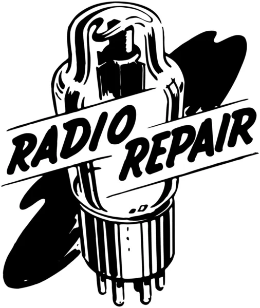 Reparação Rádio — Vetor de Stock