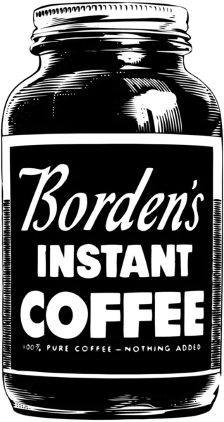 Bordens café instantané — Image vectorielle