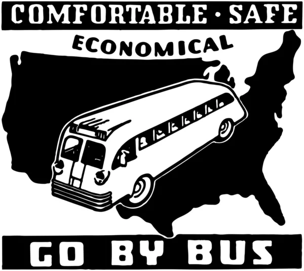 Aller en bus — Image vectorielle