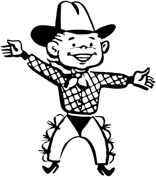 Kleine cowboy — Stockvector