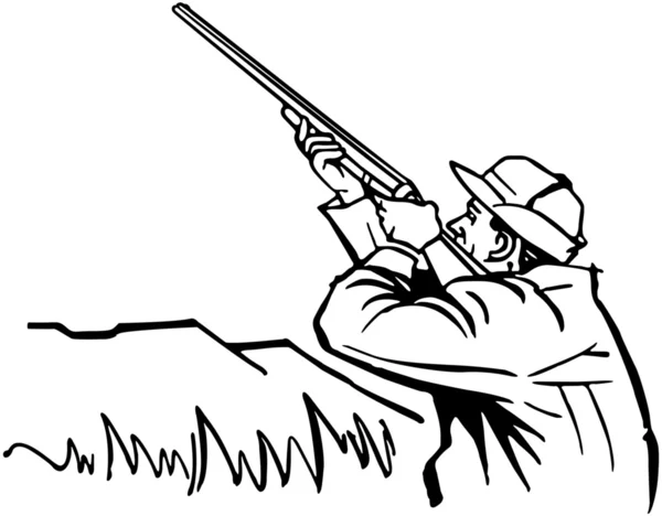 Chasseur de canard — Image vectorielle