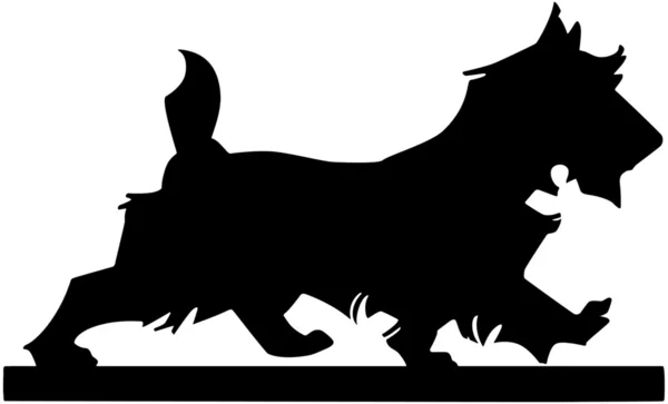 Schottische Hundesilhouette — Stockvektor