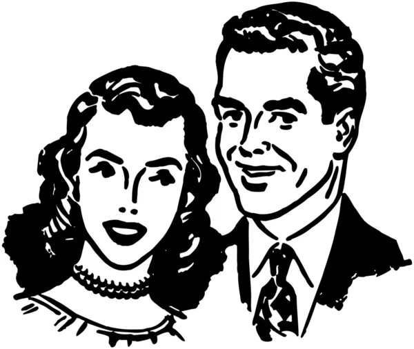Charmant couple — Image vectorielle
