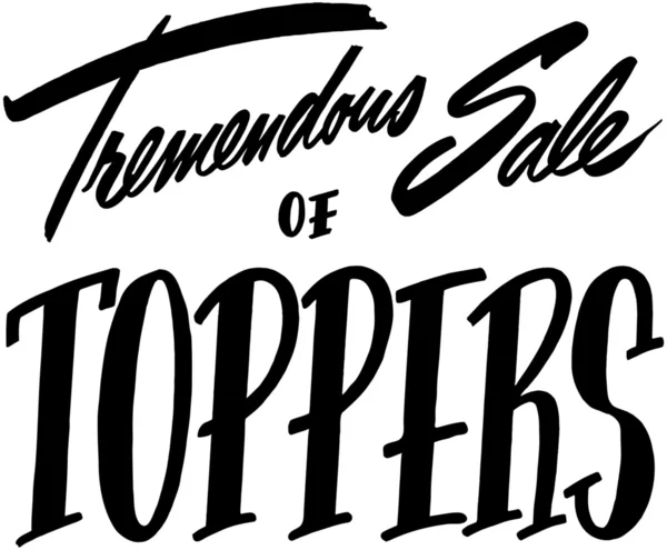 Venta tremenda de Toppers — Vector de stock