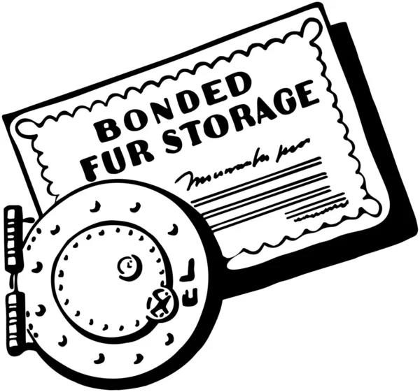 Bonded Fur Storage — Stock Vector