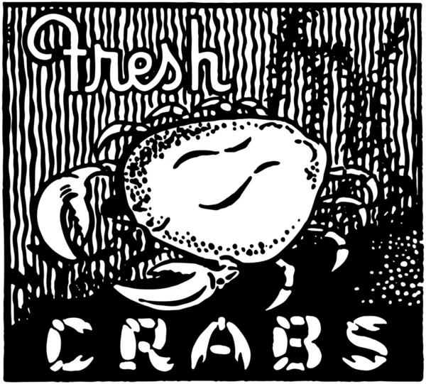 Verse krabben — Stockvector