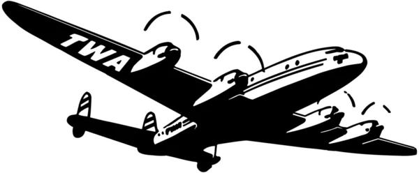 Avion TWA — Image vectorielle