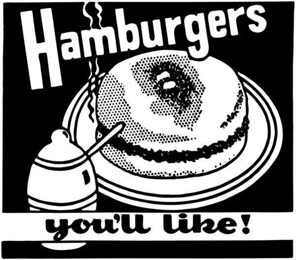 Hamburgers You'll Like — Stock Vector