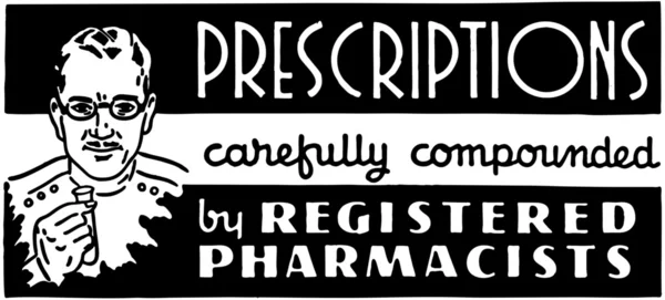 Prescriptions — Stock Vector