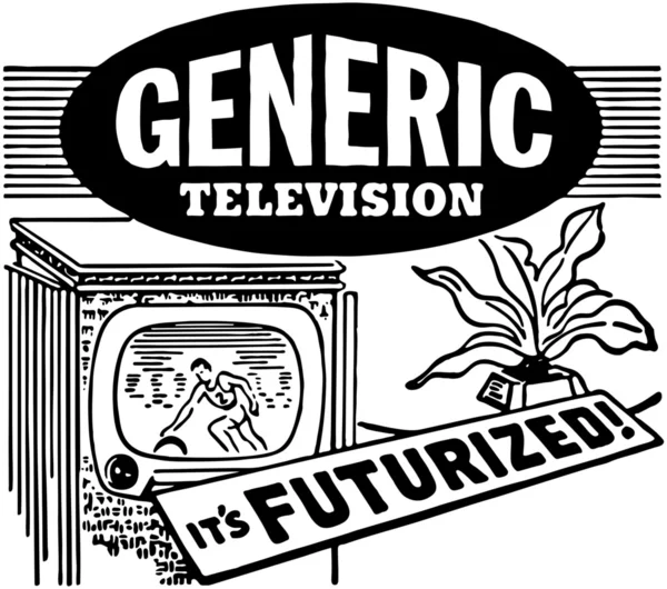 Futurized Television — Stock Vector