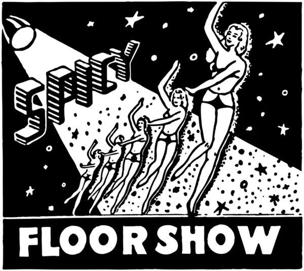 Spicy Floor Show — Stock Vector