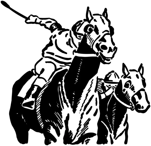 Chevaux de course — Image vectorielle