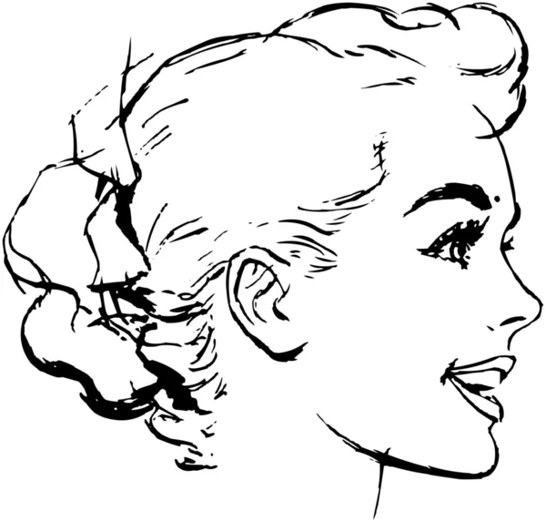 Kadın topuz saç modeli ile