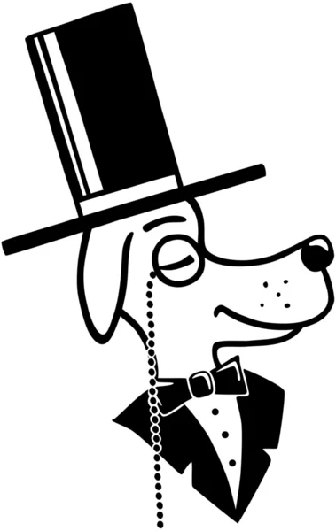 Perro superior — Vector de stock