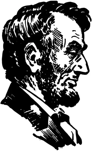 Lincoln hoofd — Stockvector