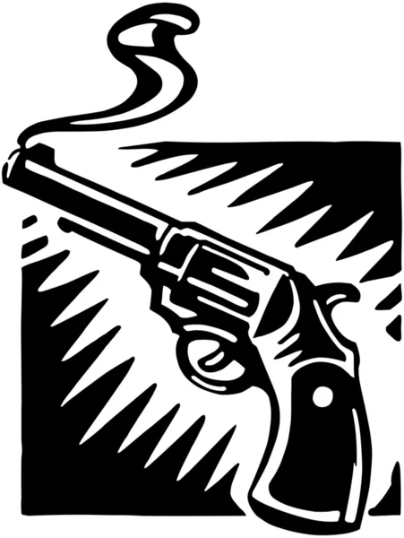 Pistolet fumeur — Image vectorielle
