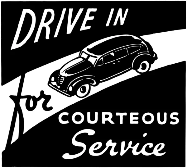 Conduire pour le service courtois — Image vectorielle