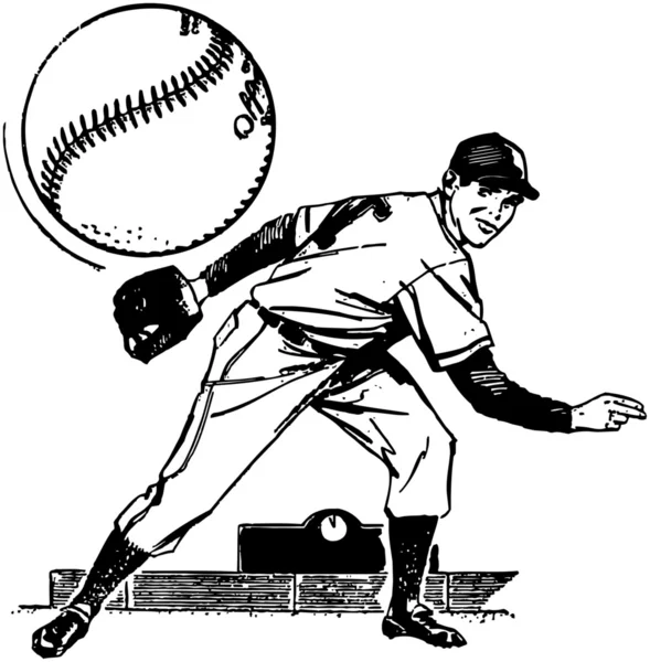 Baseballové džbánek — Stockový vektor