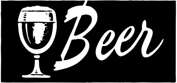 Beer sign — Stock Vector