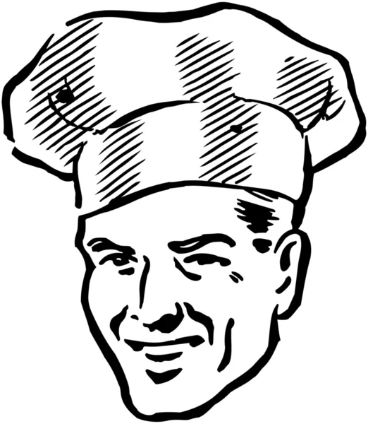 Slimme chef-kok — Stockvector