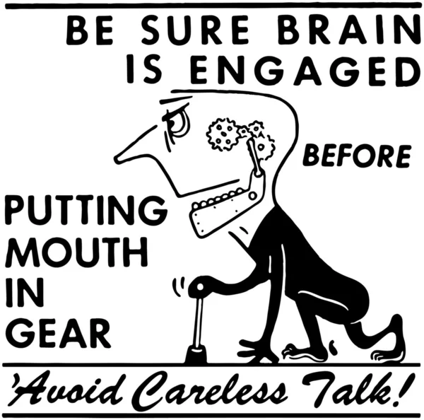 Avoid Careless Talk — Stok Vektör