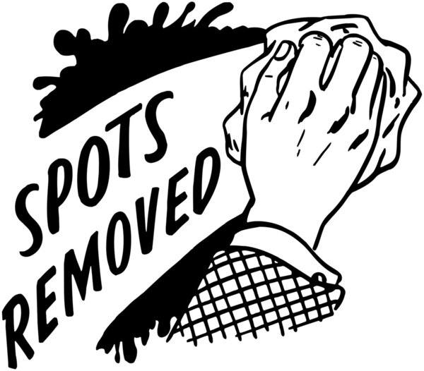 Пятна удалены
