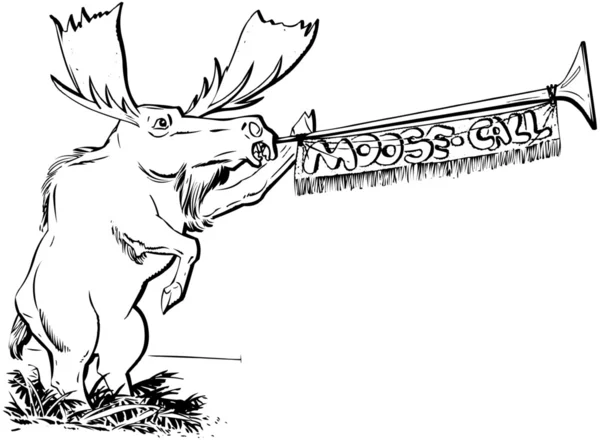 Llamada de Moose — Vector de stock