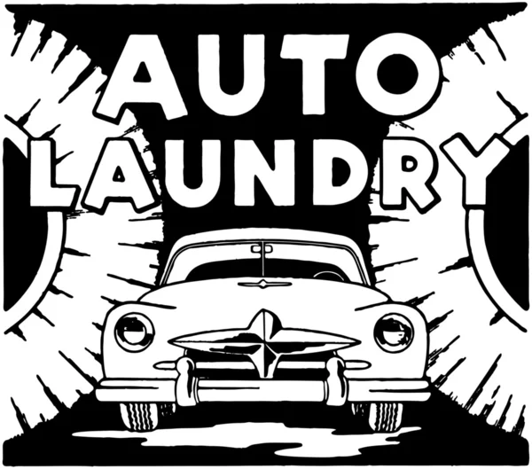 Auto Laundry — Stock Vector