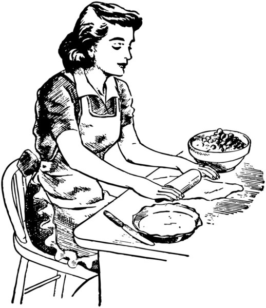 катящееся тесто
