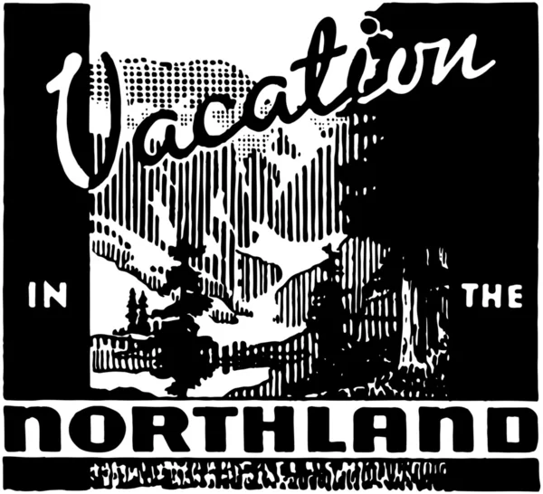 Vakantie In de Northland — Stockvector