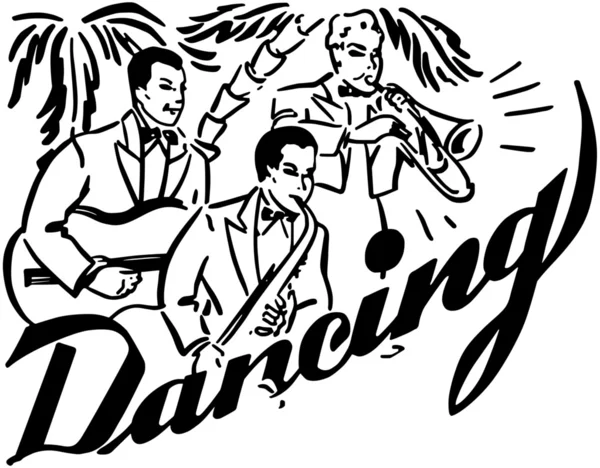 Danse Big Band — Image vectorielle