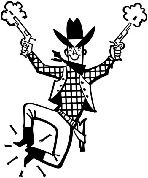 Heureux Cowboy — Image vectorielle