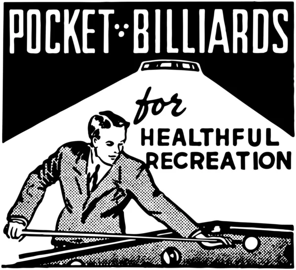 Taschenbillard — Stockvektor