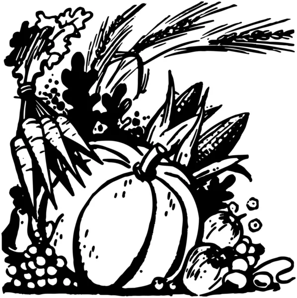 Récolte d'automne Légumes — Image vectorielle