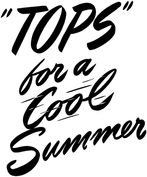 Tops For A Cool Summer — Stock Vector