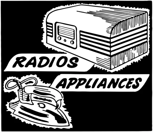 Radio's toestellen — Stockvector