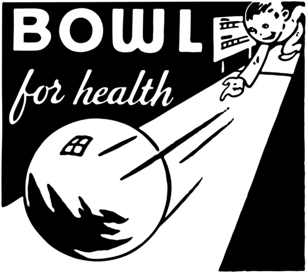 Bowl For Health — Stock Vector