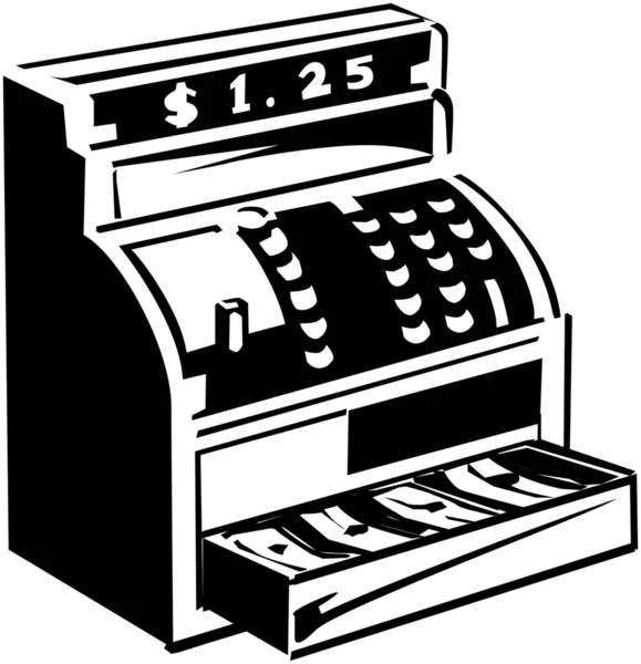 Cash Register — Stock Vector