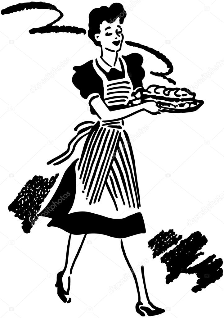 Waitress Serving Food