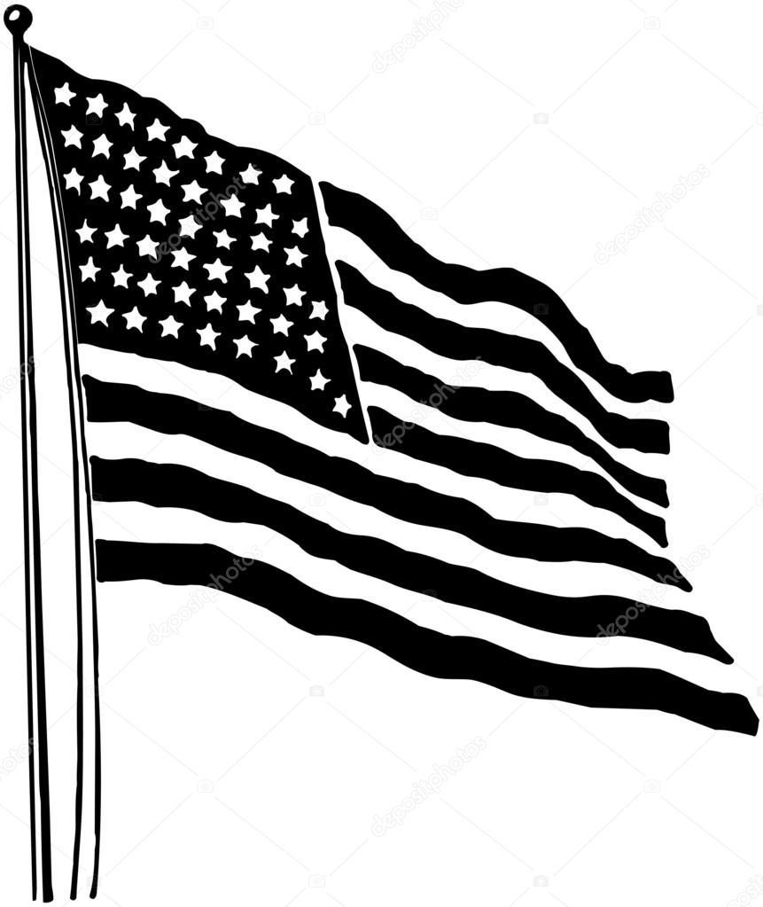 Download American Flag — Stock Vector © RetroClipArt #55671463